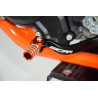 SCAR gear selector in matte black/orange tip