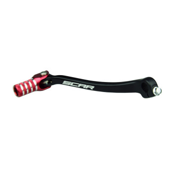 SCAR gear selector, matte black/red tip