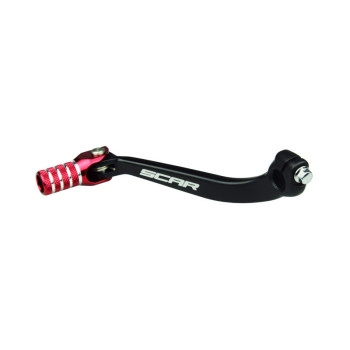 Sélecteur de vitesse SCAR noir mat/embout rouge