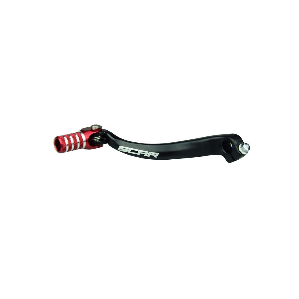 SCAR gear selector, matte black/red tip