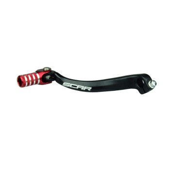 Sélecteur de vitesse SCAR noir mat/embout rouge