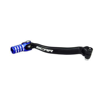 Sélecteur de vitesse SCAR noir mat/embout bleu