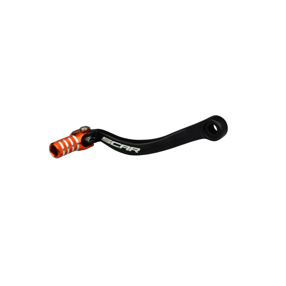 SCAR gear selector in matte black/orange tip