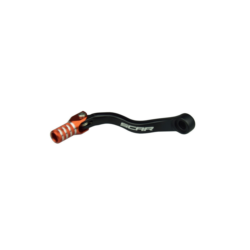 SCAR gear selector in matte black/orange tip