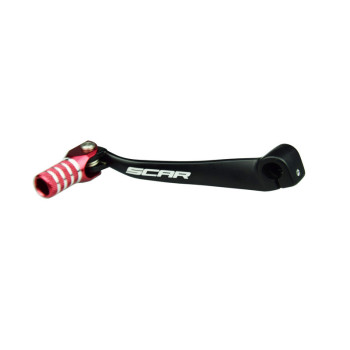 Sélecteur de vitesse SCAR noir mat/embout rouge
