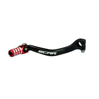 Sélecteur de vitesse SCAR noir mat/embout rouge