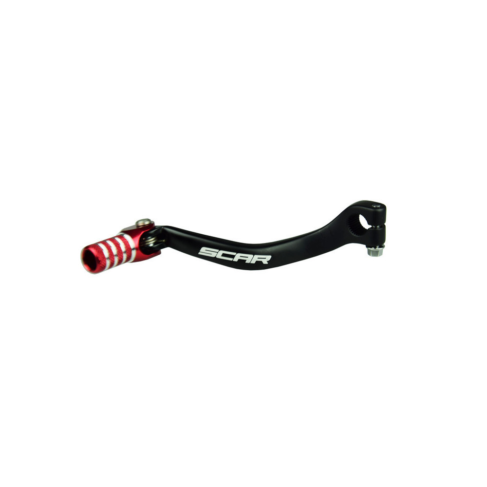Sélecteur de vitesse SCAR noir mat/embout rouge