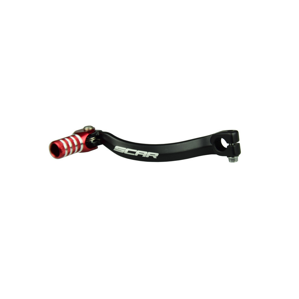 SCAR gear selector, matte black/red tip