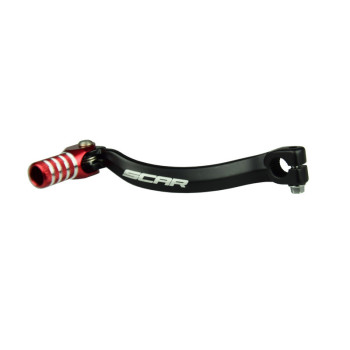 Sélecteur de vitesse SCAR noir mat/embout rouge