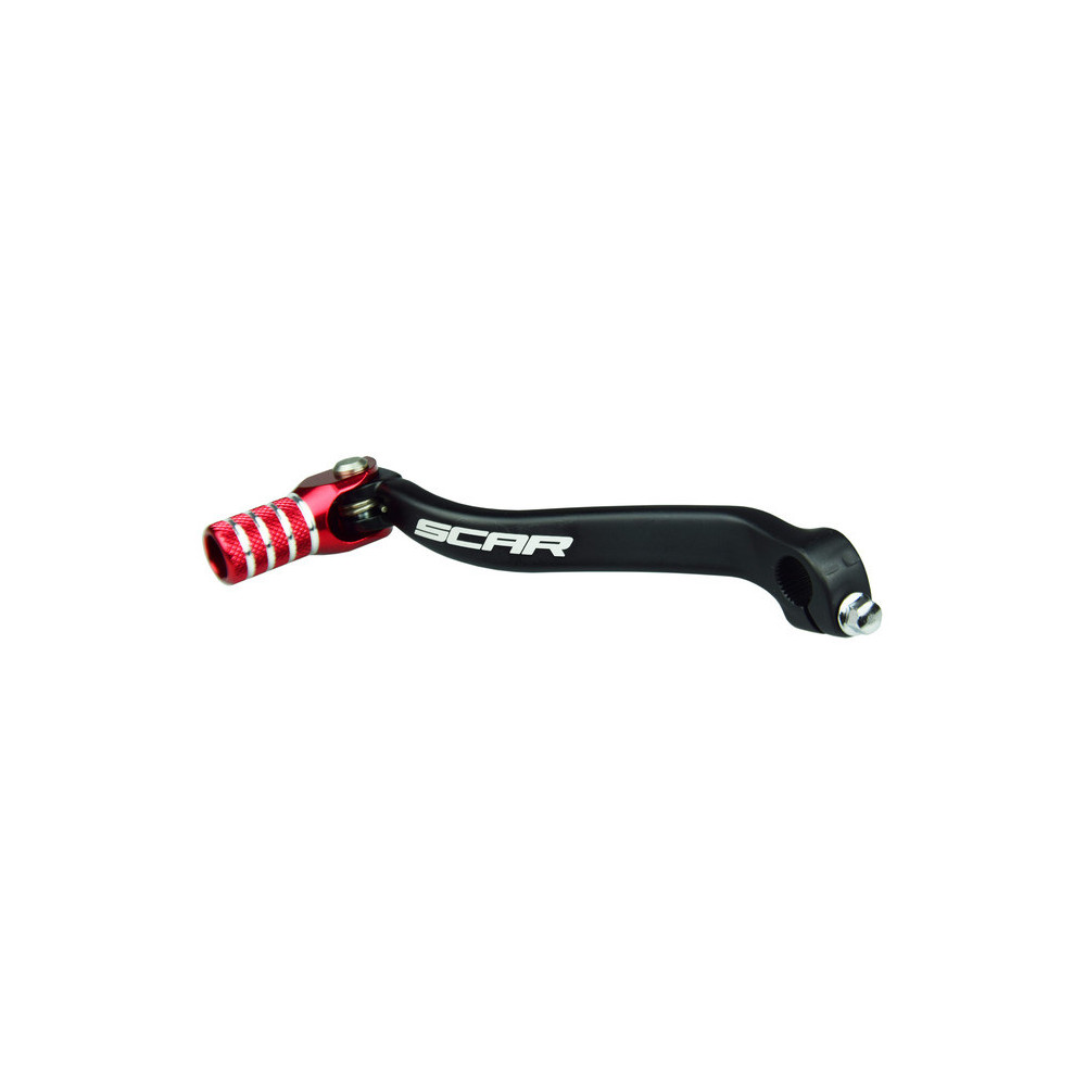 SCAR gear selector, matte black/red tip