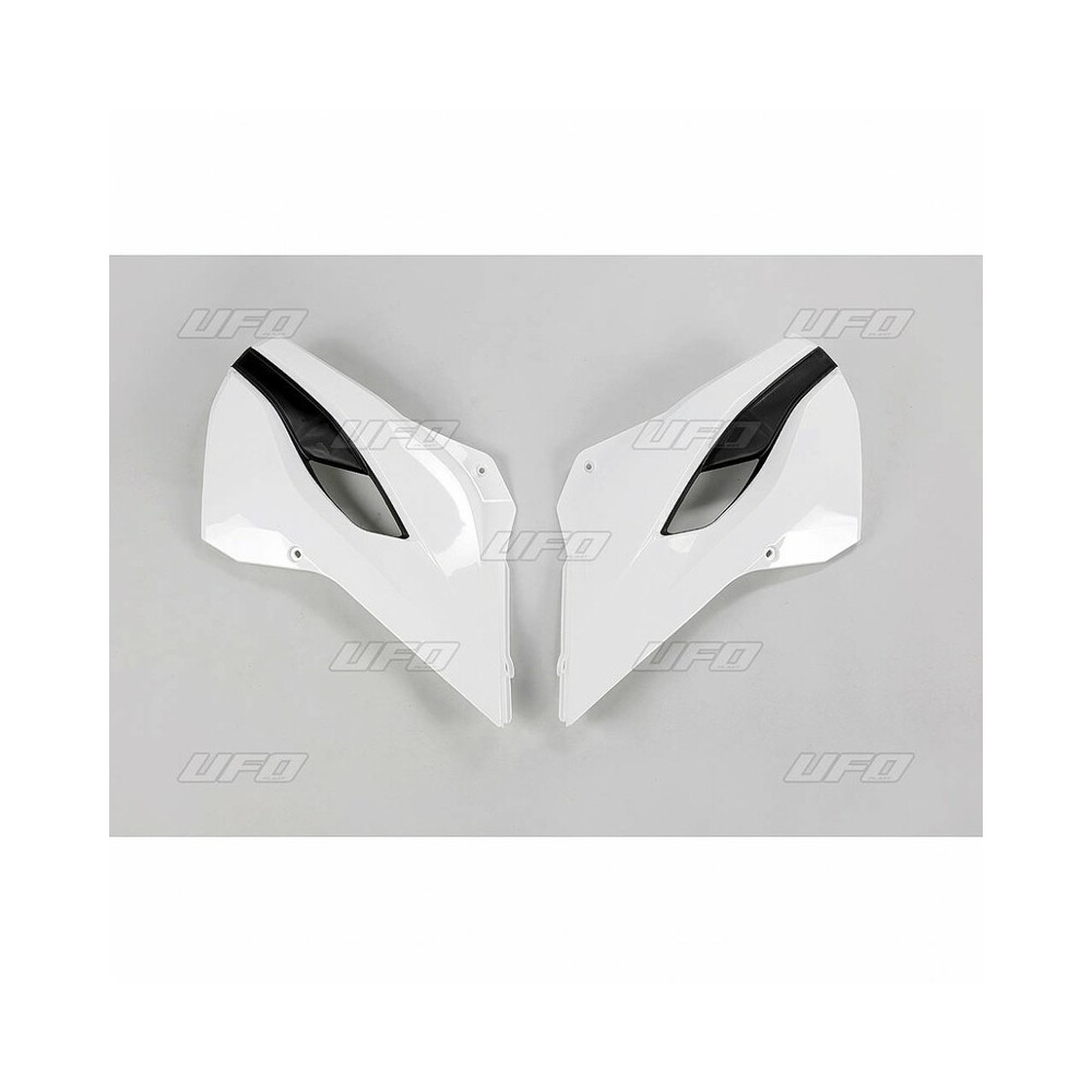 Ouïes de radiateur UFO couleur origine blanc/jaune Husqvarna