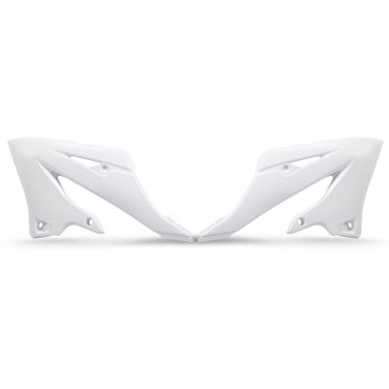 Ouïes de radiateur UFO - blanc Yamaha YZ125/250