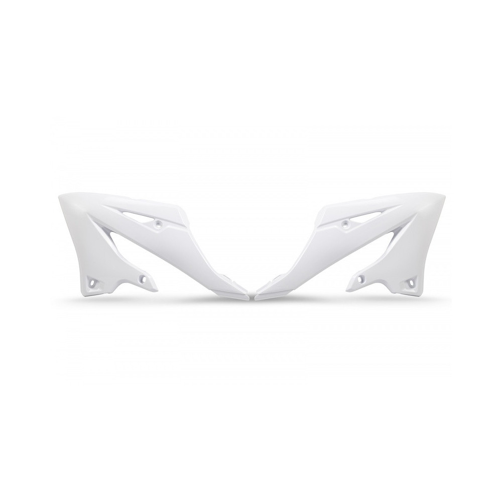 Ouïes de radiateur UFO - blanc Yamaha YZ125/250