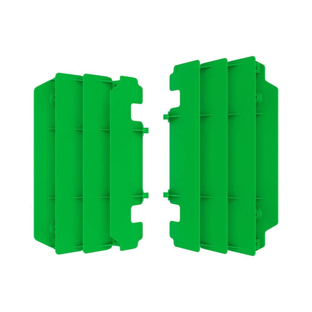 POLISPORT green radiator cover - Kawasaki KX125