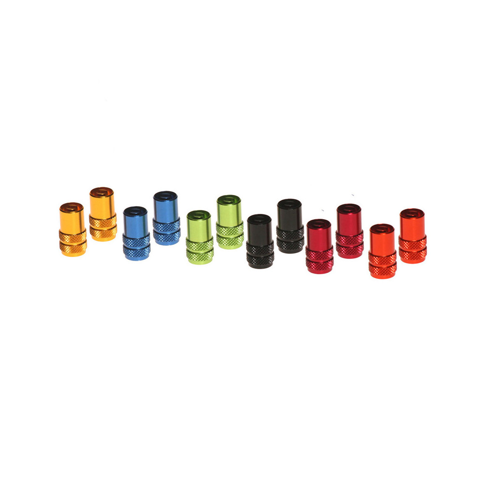 RFX sport valve caps with valve key (Orange) 2 pcs