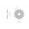 AFAM standard steel sprocket 30200 - 520