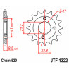 JT SPROCKETS standard steel sprocket 1322 - 520
