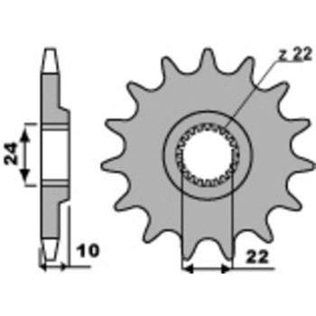 Standard steel PBR sprocket 402 - 520