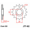 Pignon JT SPROCKETS acier standard 402 - 520