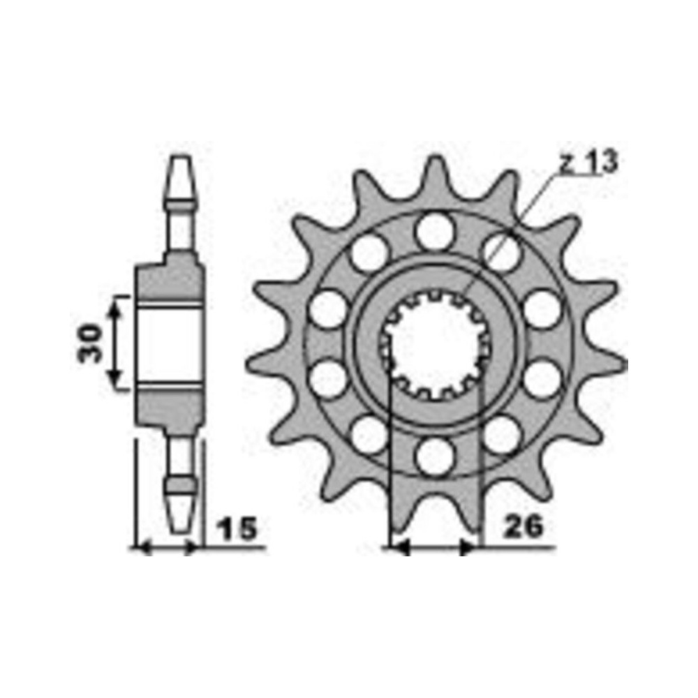 Pignon PBR acier standard 2199 - 520