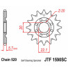 Pignon JT SPROCKETS acier anti-boue 1590 - 520