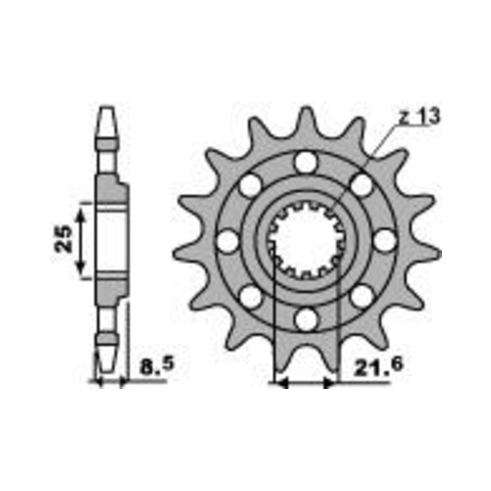 Pignon PBR acier standard 2179 - 520