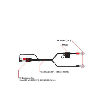 BS BATTERY PA-01 eyelet connectors - box of 20