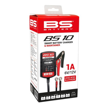 BS BATTERY BS10 Smart Battery Charger - 6V/12V 1A