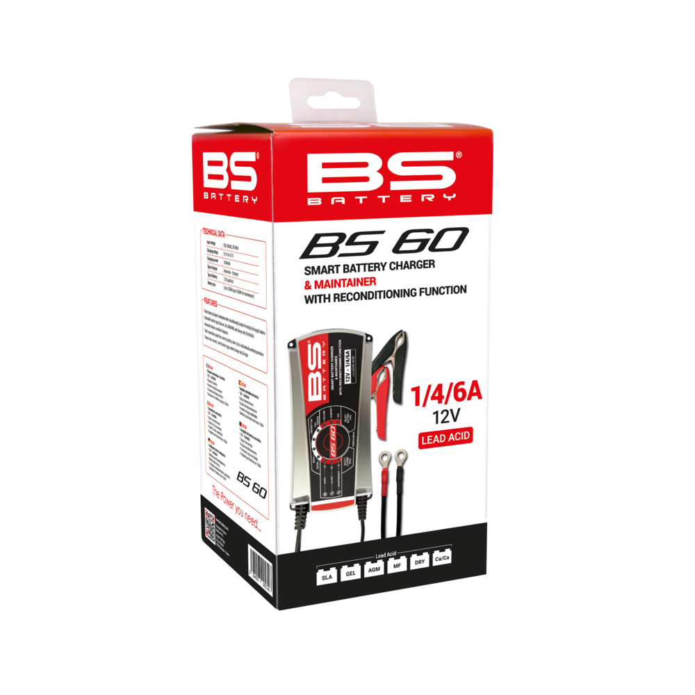 BS BATTERY BS60 pro-intelligent battery charger - 12V 1/4/6A