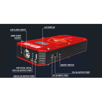 BS BATTERY Power Box PB-02 battery booster with USB charger