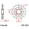 Pignon JT SPROCKETS acier standard 1373 - 520