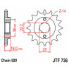 Pignon JT SPROCKETS acier standard 736 - 520