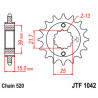 Pignon JT SPROCKETS acier standard 1042 - 520