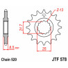 Pignon JT SPROCKETS acier standard 578 - 520