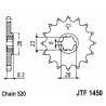 Pignon JT SPROCKETS acier standard 1450 - 520